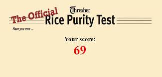 Rice Purity Test Score